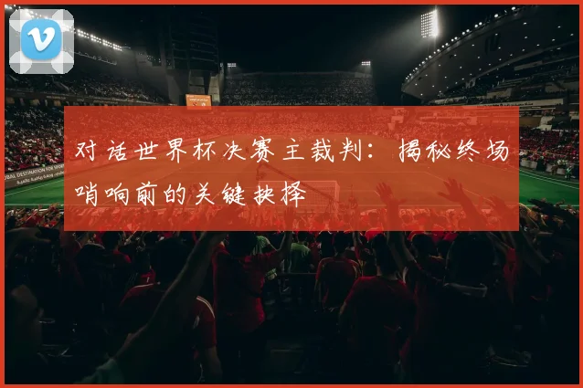 对话世界杯决赛主裁判:揭秘终场哨响前的关键抉择